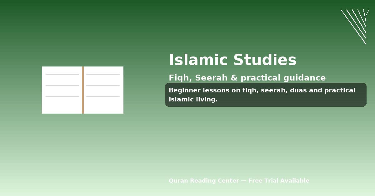 Islamic teachings and fiqh lessons online