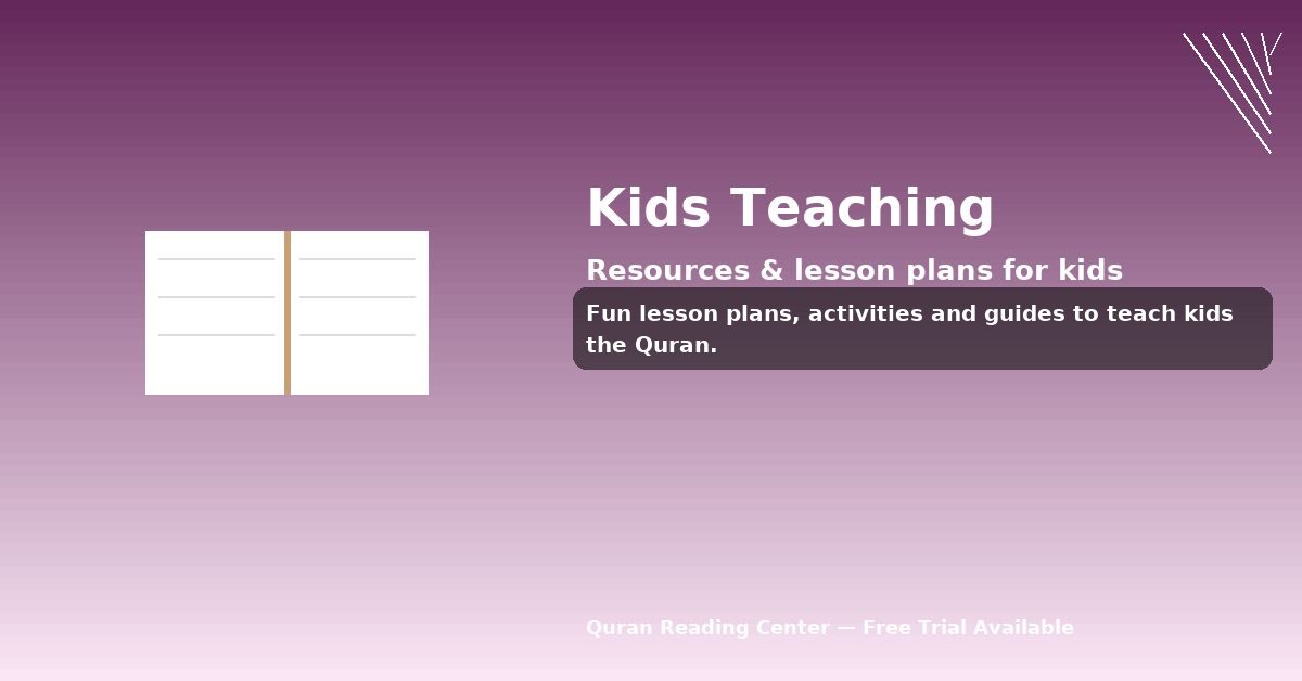 Kids Islamic resources and lesson plans
